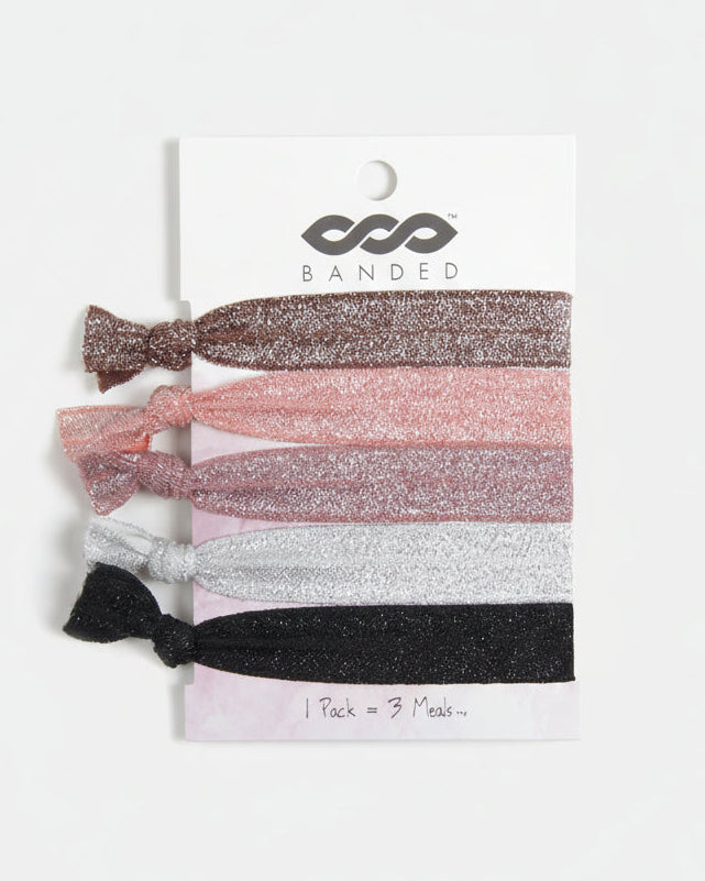 Neutral Shimmer - Classic Hair Tie Pack
