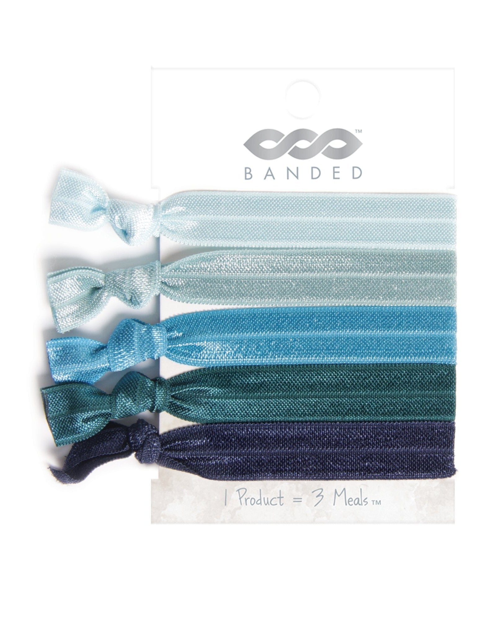 City Skyline Ombre Classic Hair Ties - 5 Pack