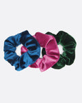 3 Pack Luxe Velvet Scrunchies