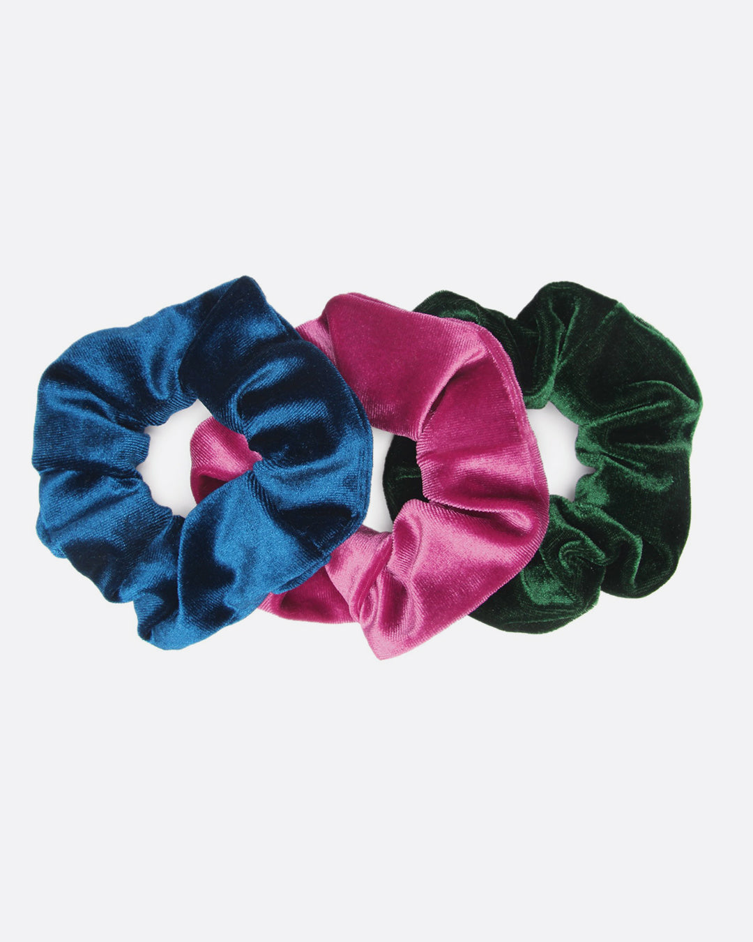 3 Pack Luxe Velvet Scrunchies