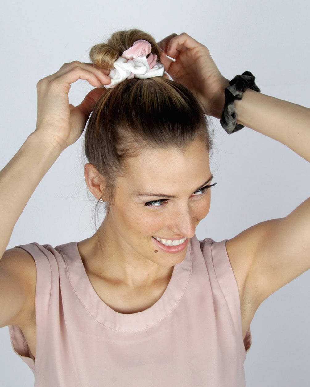3 Pack Luxe Velvet Scrunchies