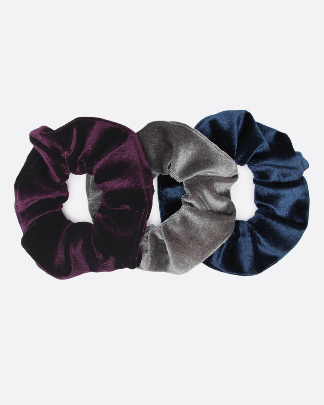 3 Pack Luxe Velvet Scrunchies
