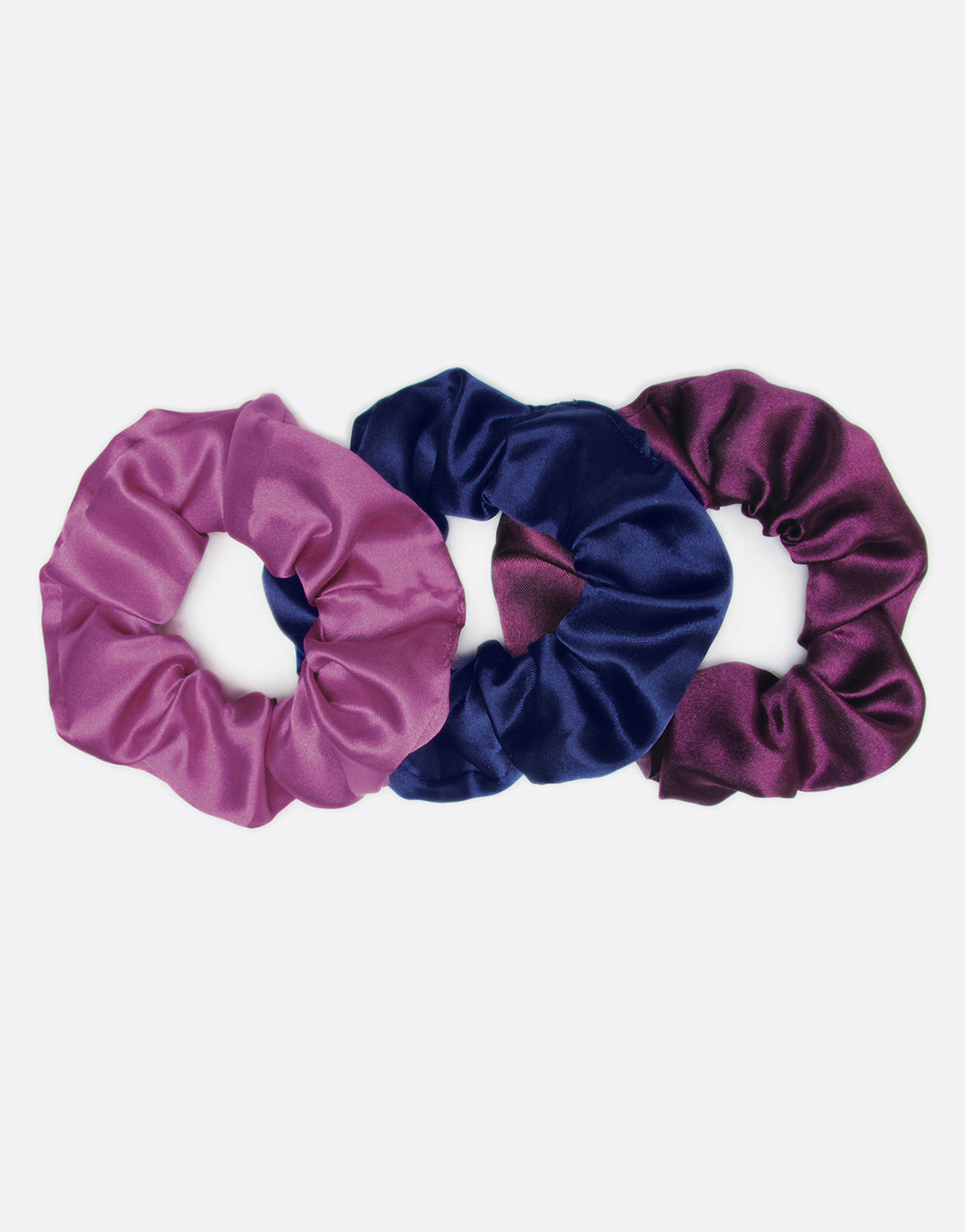 3 Pack Satin Scrunchies