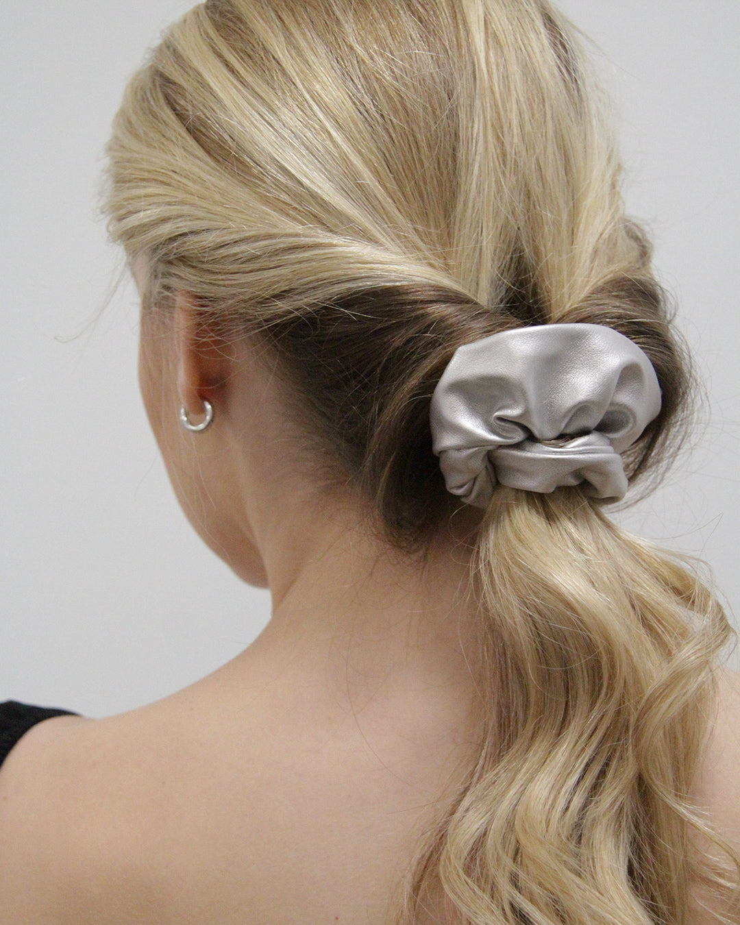 Faux Leather Scrunchies
