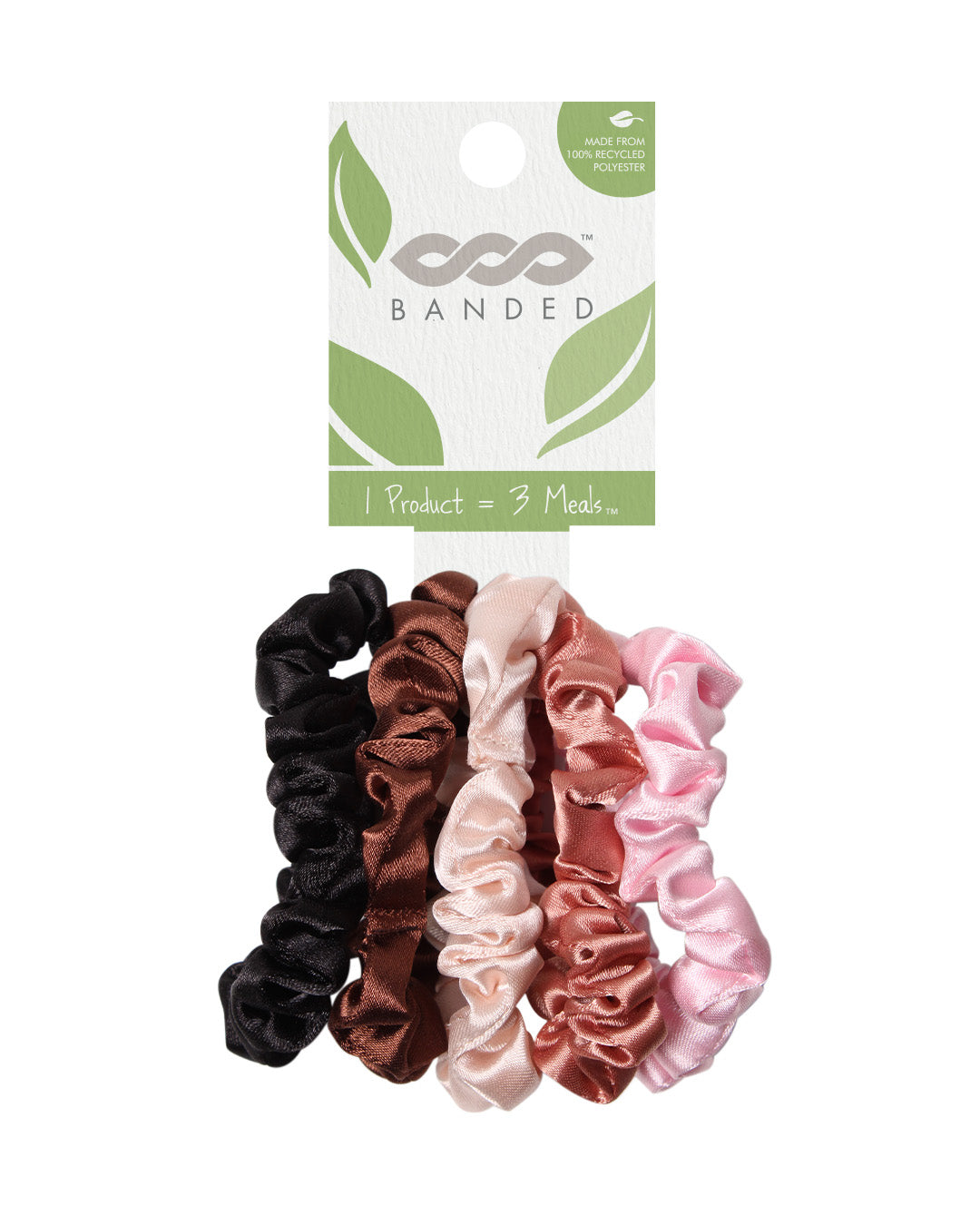 Beaches & Cream - Eco Skinny Satin Scrunchies