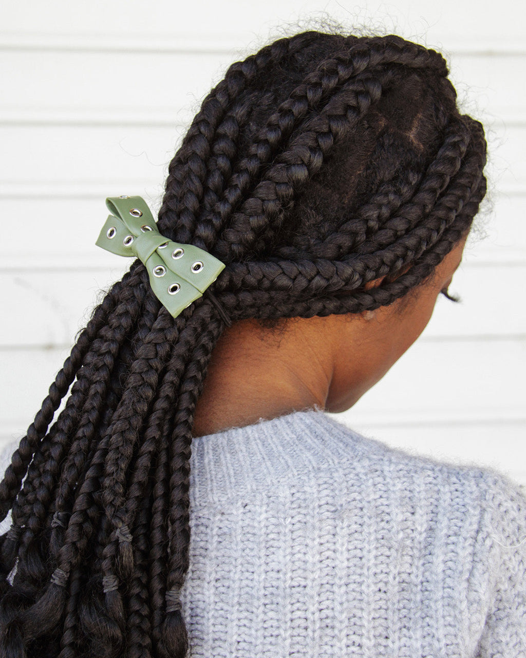 Street Chic Faux Leather Pony Bows - 2 Pack
