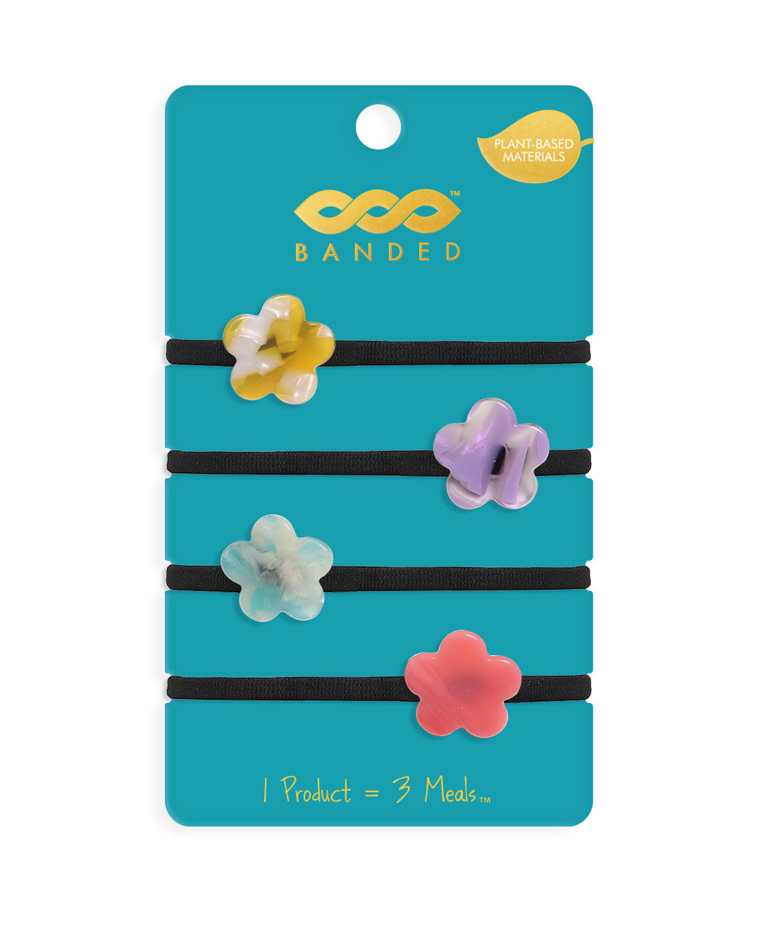 Sea Flowers - Floral Hair Tie Pack