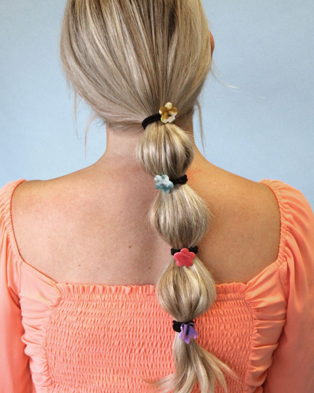 Sea Flowers - Floral Hair Tie Pack