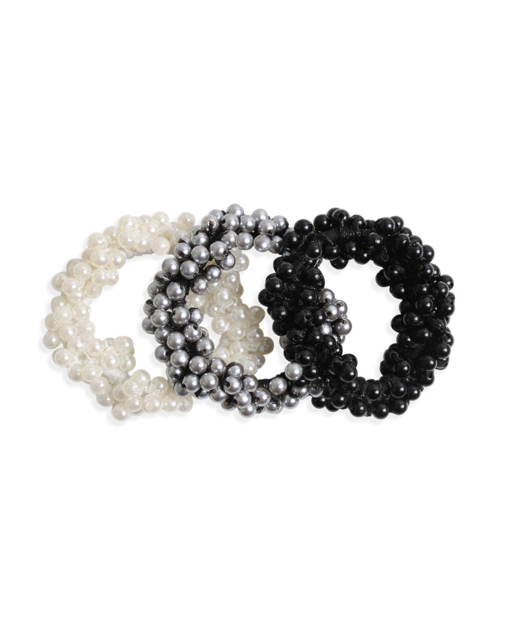 First Frost Pearl Hair Elastics - 3 Pack