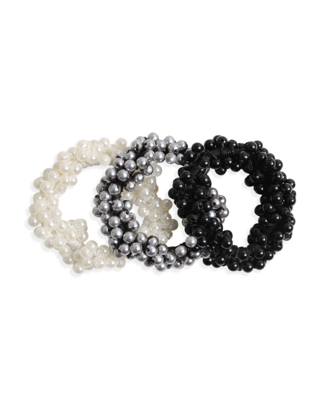 First Frost Pearl Hair Elastics - 3 Pack