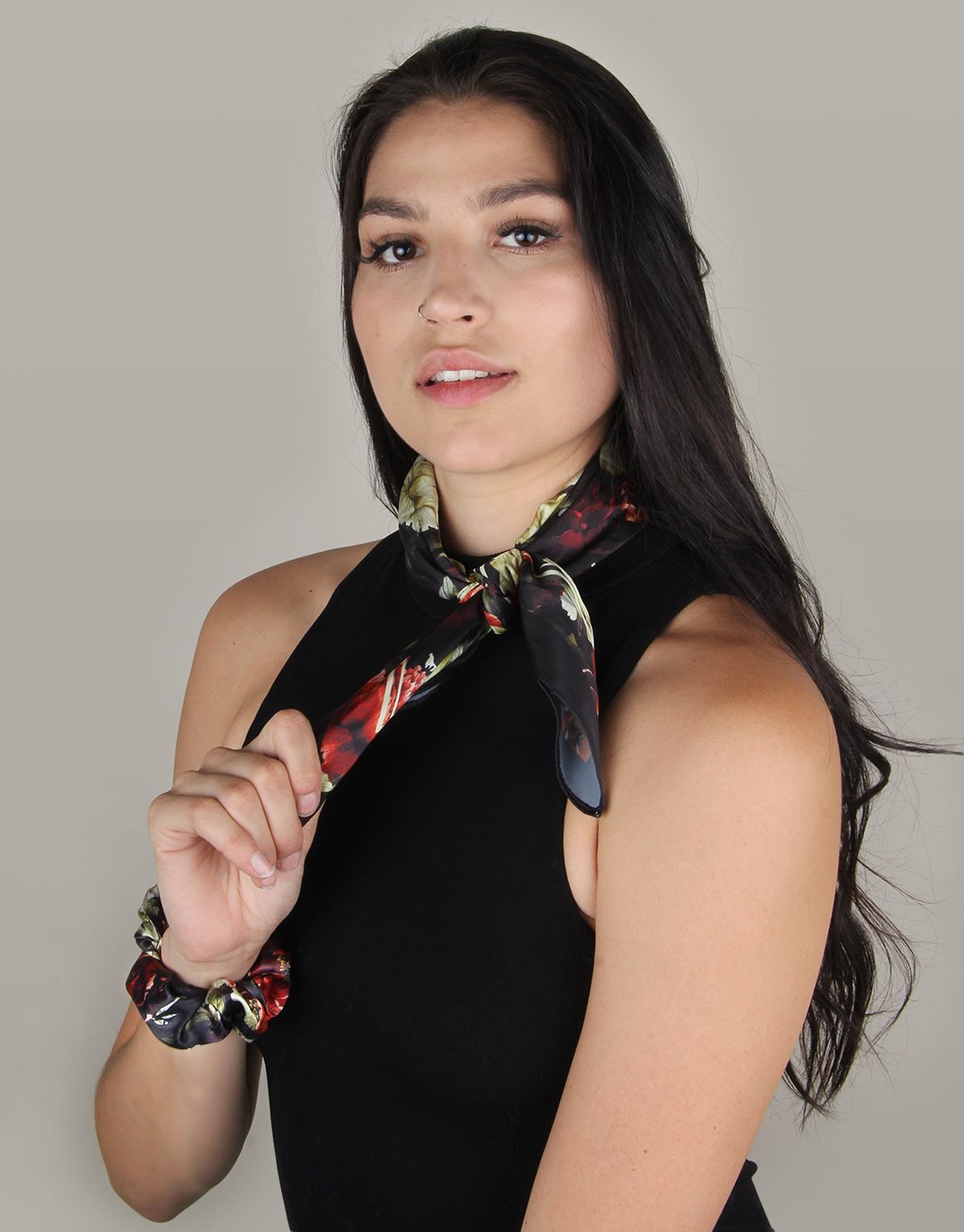 Fall Floral – Silky Scarf