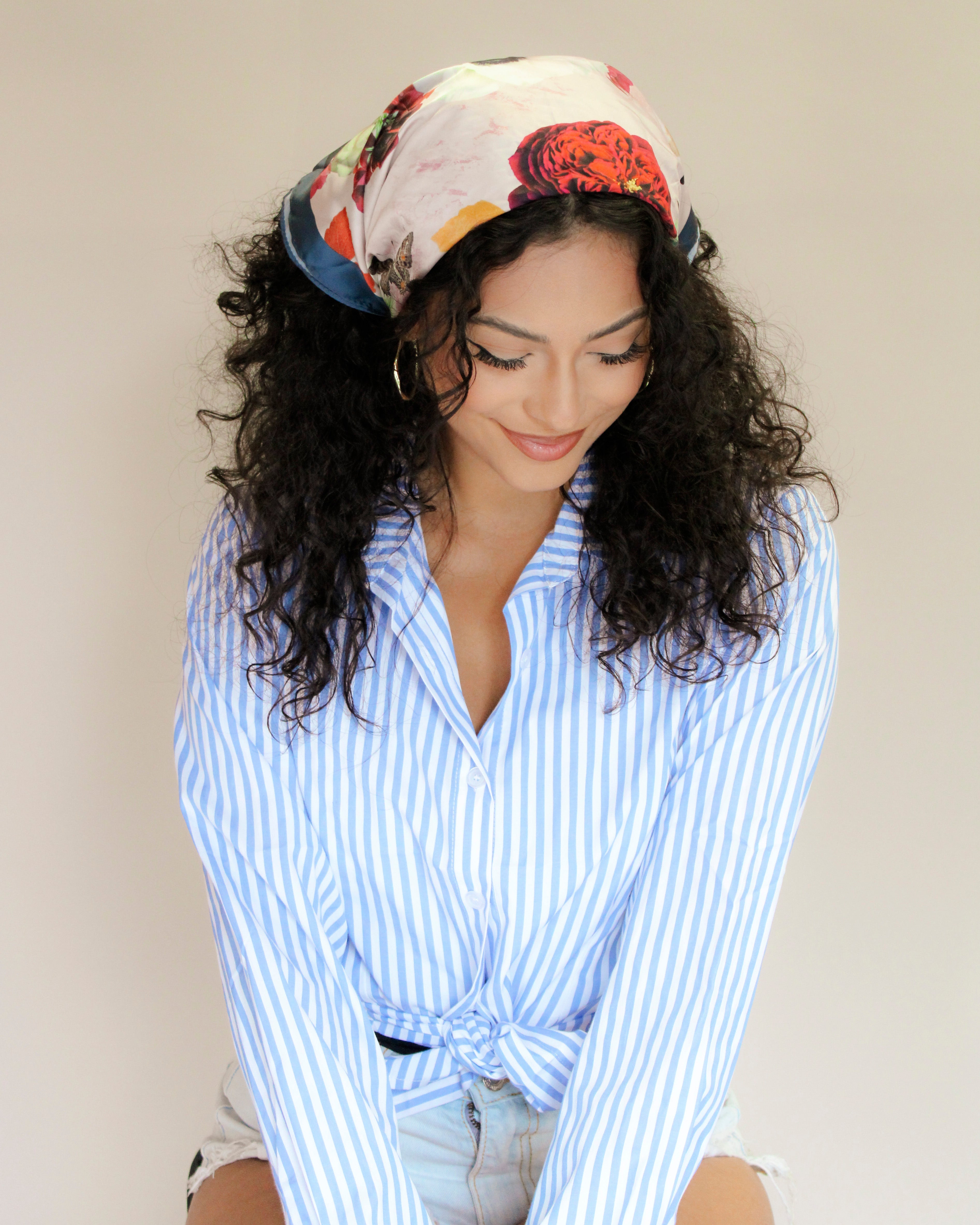 Fall Floral – Silky Scarf