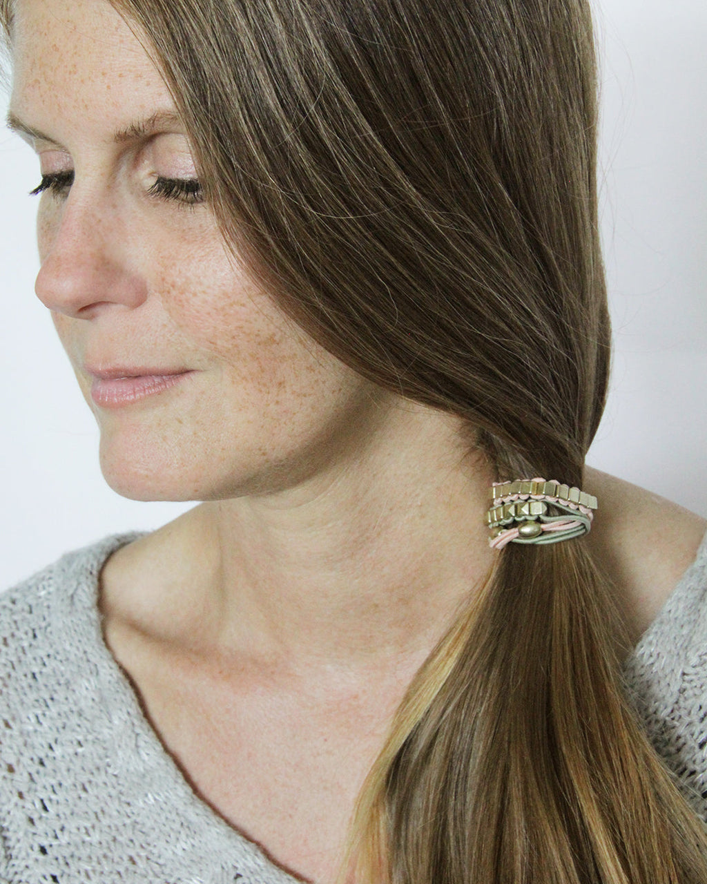 Beach Stud - Embellished Hair Ties