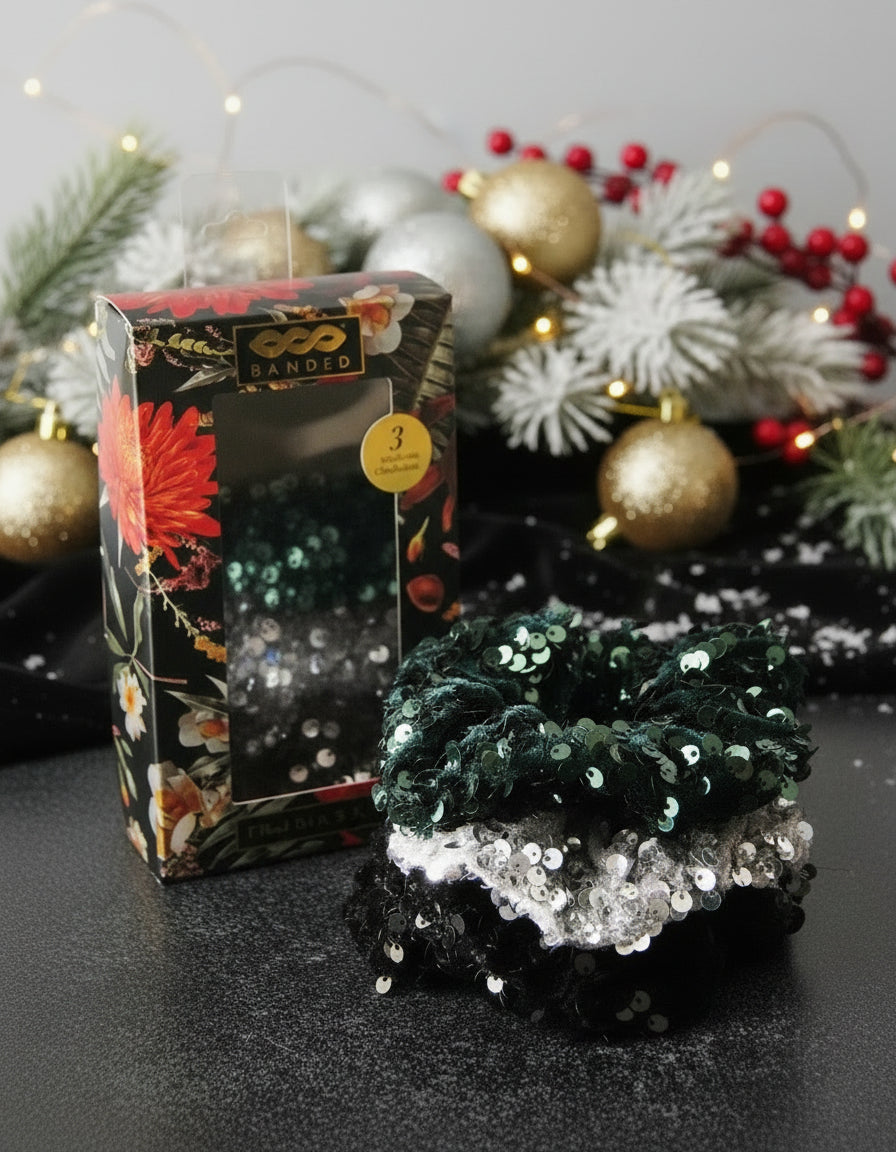 Metropolitan - Sequin Scrunchies Gift Set