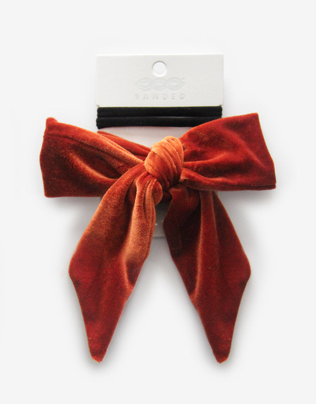 Autumn Pumpkin - Velvet Hair Ribbon